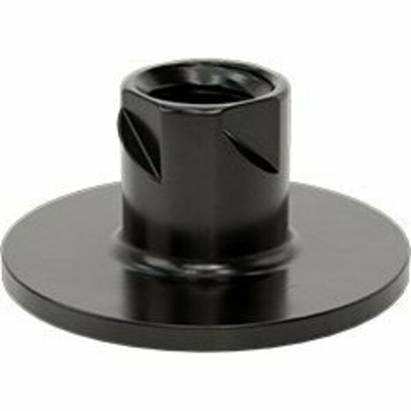 Bsc Preferred Ultra-Split-Resistant Tee Nut Inserts for Hardwood Black Oxide ST 1/4-20 Thread 0.36 Len, 25PK 90598A114